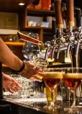 Complimentary half-time drink