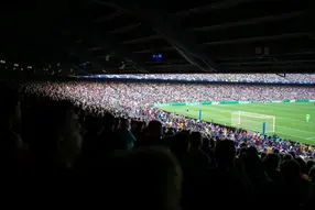 West stand lower tier opposite the penalty area - Block WL1