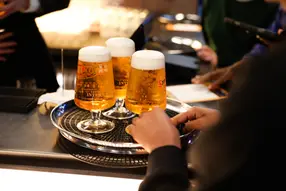 Complimentary selected beer, wine, and soft drinks, both pre-match and at half time