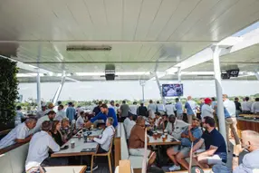 Premium match seat on the Skyline balcony (Level 4 of the South Stand)