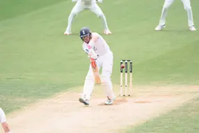 Premium seating behind the bowlers arm