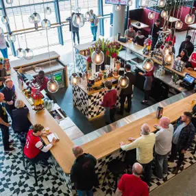  One complimentary drink; beer, wine or soft drink at half time