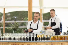 Complimentary bar throughout the day including beers, wines, soft drinks, selected spirits, Prosecco and signature Henley cocktails / mocktails (excludes Champagne)