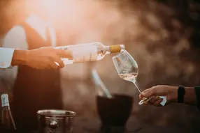 Complimentary beer, wine & soft drinks pre & post-match