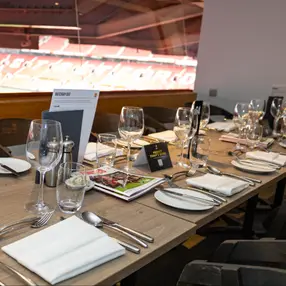 Access to the hospitality facility three hours before kick-off, and one hour after final whistle