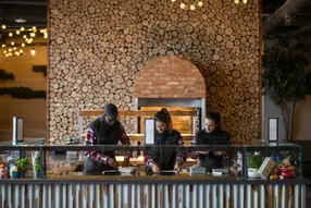 Urban style food from live cooking stations, with additional British favourites served by roaming waiting staff