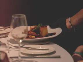 Three course gourmet meal