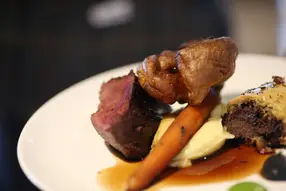 Four course English inspired menu created by a Michelin chef