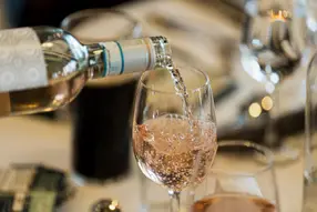 Complimentary bar including beers, wines, spirits & soft drinks (Champagne available to purchase)