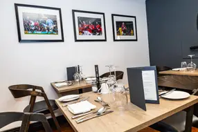 Access to the hospitality facility three hours pre-match and one hour post-match