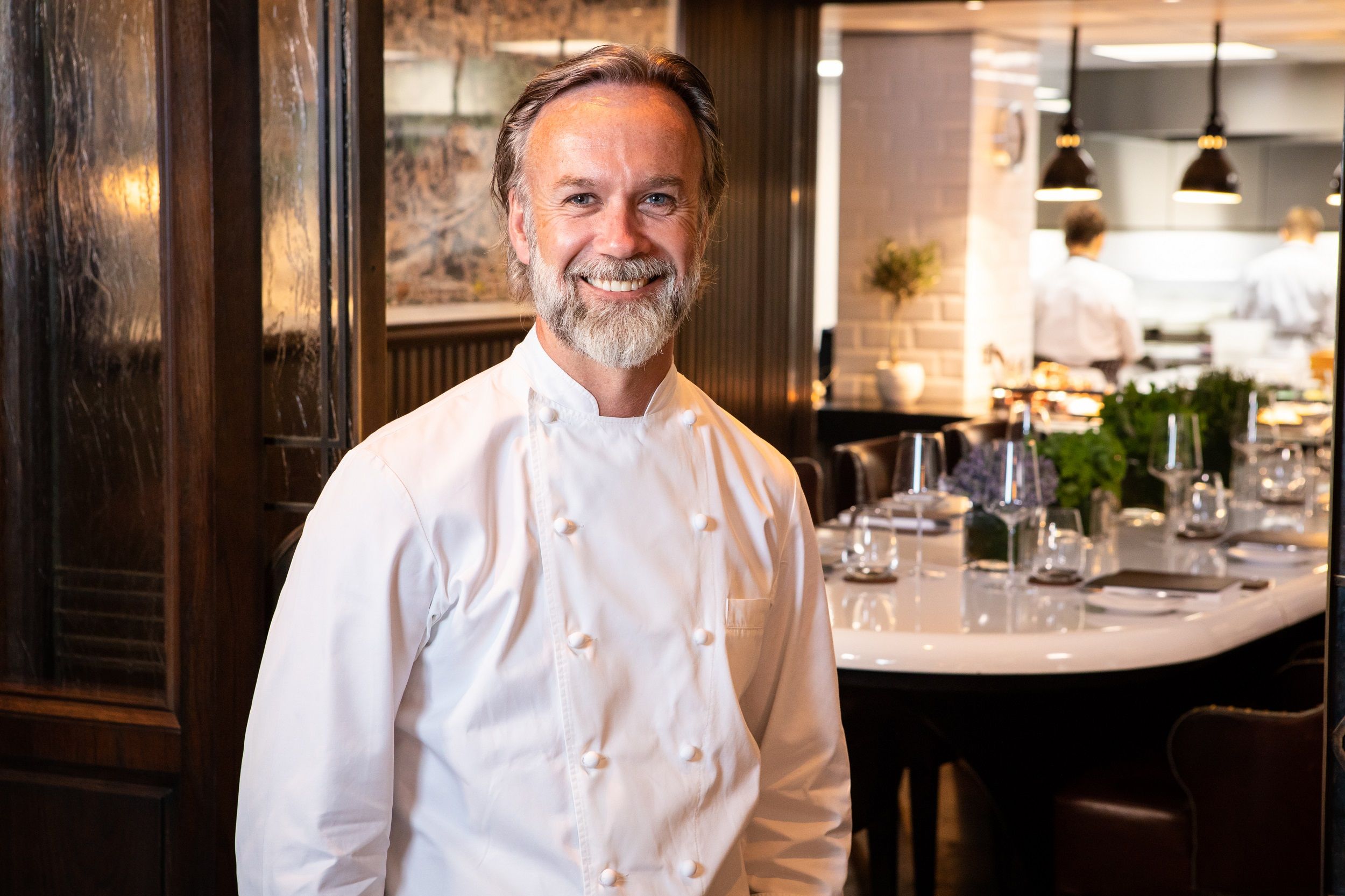 Introducing Marcus Wareing inside The Green Room at Allianz Stadium, Twickenham